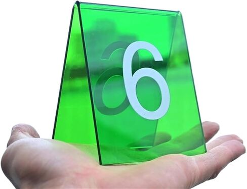 Table numbers, Table Numbers Acrylic Pack Of 10 Green 3.1x2.4x3.5 Inches(Grün,41-50) in Kuwait