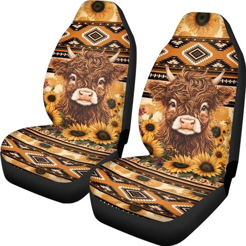 Black Dog Paws Print 2 PCS Car Seat Covers Front Auto Seat Cover, Car Bucket Seats Protector Seat Covers Universal fit for SUV Sedan Van in Kuwait