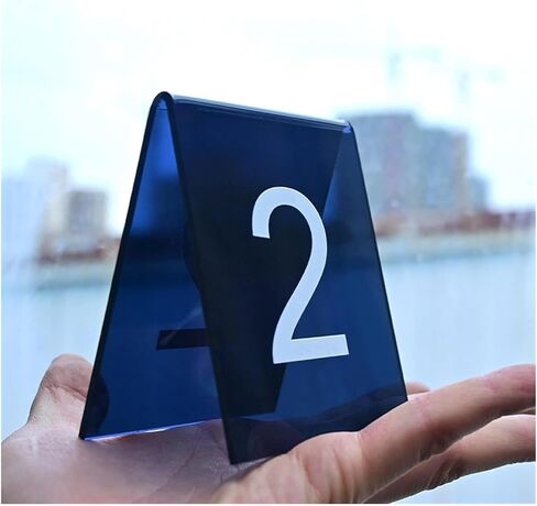 Table numbers, Table Numbers, Acrylic 3.1 Inches X 2.4 .5 Pack of 10(45667) in Kuwait