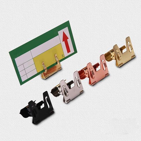 Table Numbers, Table Number Holders Memo Clip Holder, 10PCS, Double Sign, Stainless Steel Display Stand,Dessert Dish Name(OneColor) in Saudi Arabia