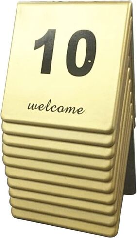Table numbers, Table Numbers, Double-Sided Number Plates 8x8cm for Restaurant Banquets(45687) in Kuwait