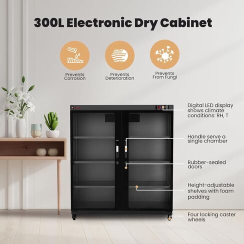 خزانة SLINGER الإلكترونية الجافة مع قفل مجمع، سعة 300 لتر in Kuwait