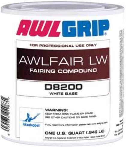 Awlfair LW Trowelable Fairing Compound Base, White Gal. in Saudi Arabia