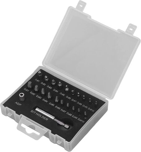 Acouto High Speed Steel Screw Extractor Kit with Bits, for Removing Broken Bolts and Stuck Screws in Saudi Arabia