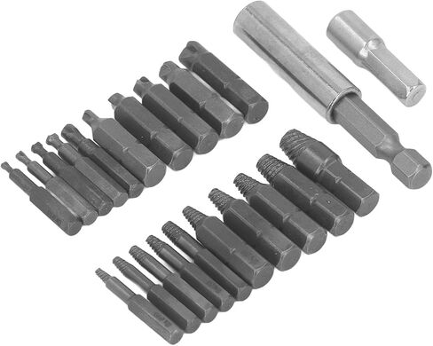 Acouto High Speed Steel Screw Extractor Kit with Bits, for Removing Broken Bolts and Stuck Screws in Saudi Arabia