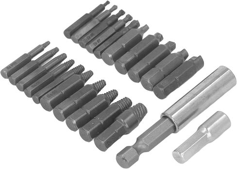 Acouto High Speed Steel Screw Extractor Kit with Bits, for Removing Broken Bolts and Stuck Screws in Saudi Arabia