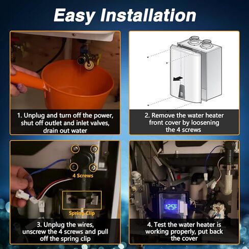 Water Heater Flow Sensor - Water Heater Flow Switch Compatible with Navien NPE-A Series Tankless Water Heater NPE-180A NPE-210A NPE-240A Replace# 30008571A T701-128R in Kuwait