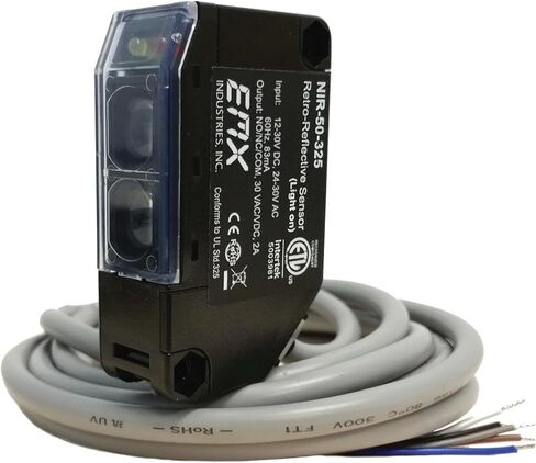 NIR-50-325 EMX UL325 مجموعة صور عاكسة للضوء بمدى 50 قدمًا وإخراج NC مراقب 10K متوافق مع مشغلي البوابة والأبواب in Saudi Arabia