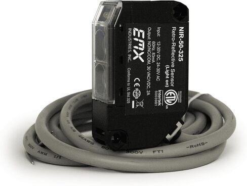 NIR-50-325 EMX UL325 مجموعة صور عاكسة للضوء بمدى 50 قدمًا وإخراج NC مراقب 10K متوافق مع مشغلي البوابة والأبواب in Saudi Arabia