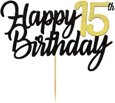 Happy 100th عيد ميلاد كعكة القبعات العالية بريق 100th الذكرى كعكة توبر 100 سنة أحب Bday الزينة 100 الذهب عيد ميلاد كعكة الزينة مائة لوازم الحزب للنساء الرجال (الذهب الأسود) in Kuwait