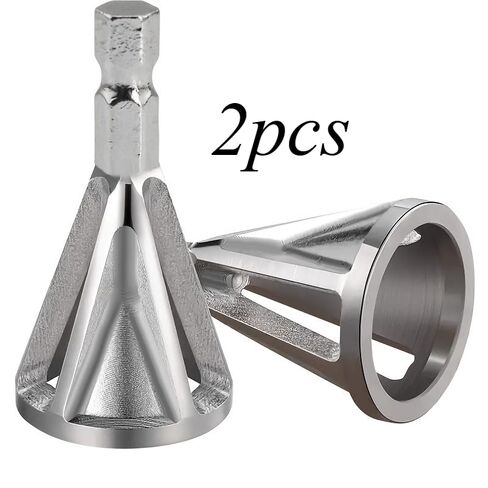 2pcs of New Chamfering Tools, Chuck Drill Bit Tools for Metal Burr Removal and External Chamfering in Saudi Arabia
