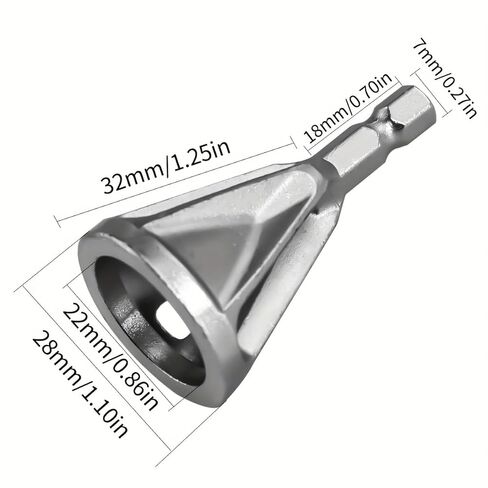 2pcs of New Chamfering Tools, Chuck Drill Bit Tools for Metal Burr Removal and External Chamfering in Saudi Arabia