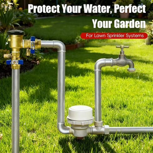 مجموعة قواطع ضغط 1 بوصة 720 أمبير مطورة، صمام منع التدفق الخلفي النحاسي عالي التحمل 400 رطل لكل بوصة لأنظمة الري ورشاشات العشب وخطوط المياه الخارجية، يمنع التدفق الخلفي in Kuwait