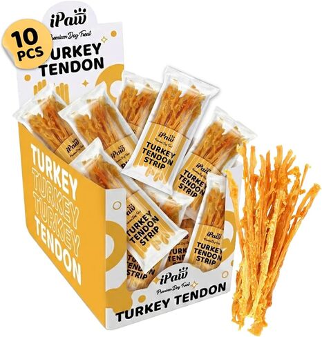 الأوتار التركية للكلاب من iPaw، مواد خام من مصادر تركية والولايات المتحدة بنسبة 100%، لا تسبب الحساسية، مضغ جرو طبيعي بالكامل من الدرجة البشرية، مكافآت بديلة للكلاب من الجلد الخام، شريط وحدة/عبوة واحدة (كبير) in Kuwait