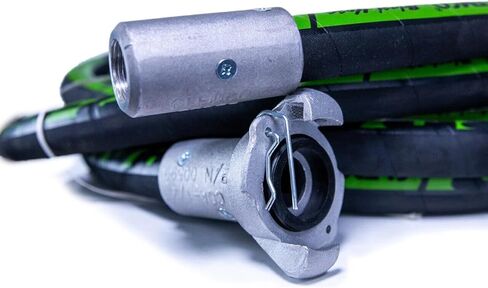 Model 23750C Sandblast Hose Assembly, 1/2" ID x 25 Ft, 2-Braid, Aluminum Quick Coupler & 3/4" NPS Thread Nozzle Holder – Heavy-Duty Abrasive Blasting Hose in Kuwait