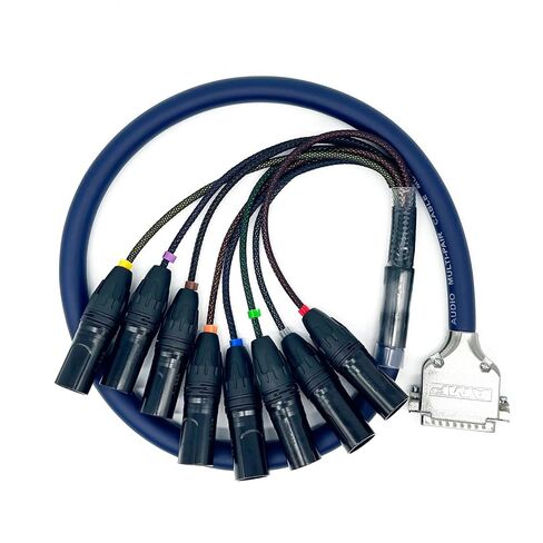 3.28ft DB25 إلى XLR كابل الثعبان، DB25 ذكر إلى 8 قنوات 3Pin ذكر كابل الصوت المتوازن D-Sub كابل اندلاع لتسجيل الاستوديو، خليج التصحيح، وحدة التحكم الخلط، الميكروفونات 1M in Kuwait