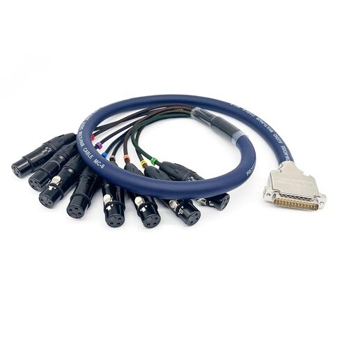 3.28ft DB25 إلى XLR كابل الثعبان، DB25 ذكر إلى 8 قنوات 3Pin ذكر كابل الصوت المتوازن D-Sub كابل اندلاع لتسجيل الاستوديو، خليج التصحيح، وحدة التحكم الخلط، الميكروفونات 1M in Kuwait