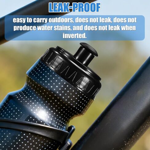 Replacement Cap for Polar, BPA-Free Plastic Water Bottle Lid Spout Leak-Proof Suqeeze Bottle Cap Accessories Compatible with Polar 20 & 24oz (Black) in Saudi Arabia