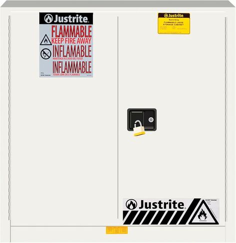 Justrite 893300 Sure Grip EX Safety Cabinet, 30 gallon - 2 manual doors, 35 x 36 x 24" in Saudi Arabia