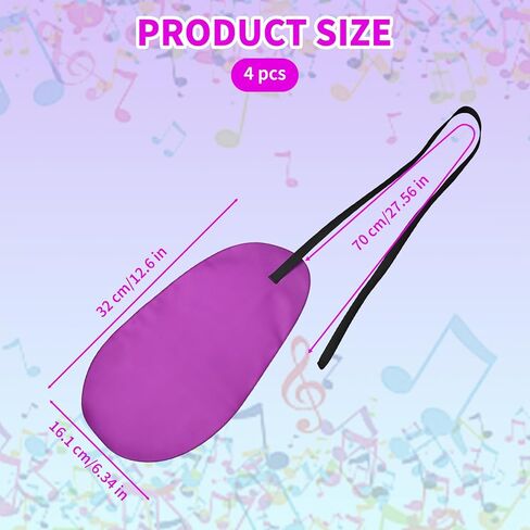 4 Pcs Clarinet Cleaning Cloth, Silk Clarinet Cleaning Swab with Strap, Pratical Clarinet Cleaning Kit for Inside Tube, Suitable Piccolo Flute Sax Saxophone (Purple) in Saudi Arabia