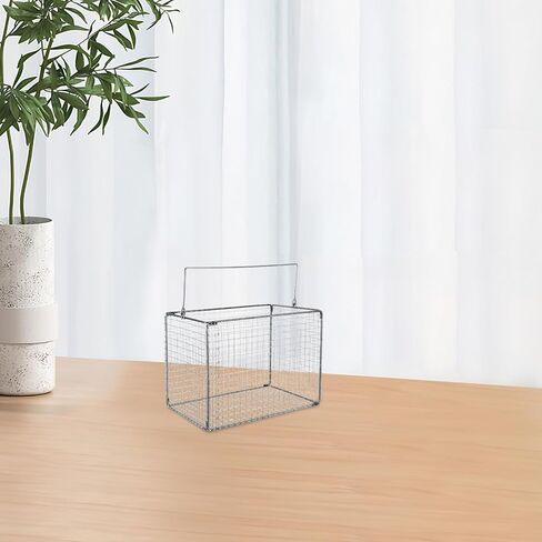 Dip and Drain Basket, Stainless Steel Ultrasonic Washing Basket, Mesh Cleaner Accessory for Laboratory Industrial Parts Eyeglass and Cosmetic Cleaning in Kuwait