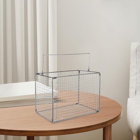 Dip and Drain Basket, Stainless Steel Ultrasonic Washing Basket, Mesh Cleaner Accessory for Laboratory Industrial Parts Eyeglass and Cosmetic Cleaning in Kuwait