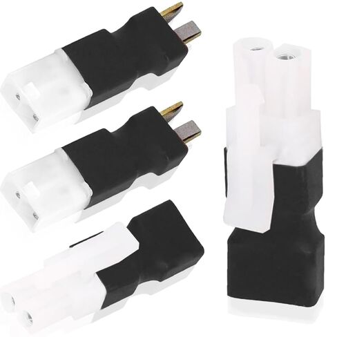 2 Pairs for Tamiya to T Plug Male Female Connector Adapter, for Tamiya to T Plug Male Female Connector for RC FPV Drone Car Truck Lipo Battery Charger ESC in Saudi Arabia