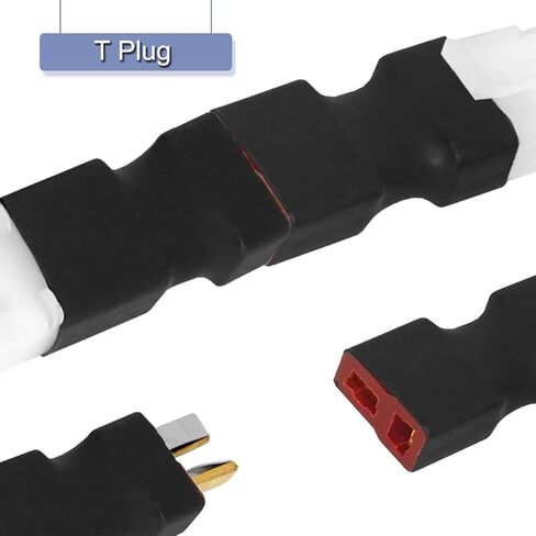 2 Pairs for Tamiya to T Plug Male Female Connector Adapter, for Tamiya to T Plug Male Female Connector for RC FPV Drone Car Truck Lipo Battery Charger ESC in Saudi Arabia