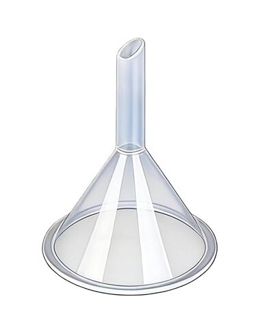 Mini Clear Plastic Funnel for Household and Lab Use - Nice for Perfume and Cosmetic Samples, Reusable Liquid Transfer Tool(30mm,5pcs) in Kuwait