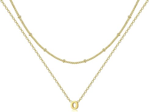 قلادة مبدئية للنساء للنساء 18 كيلو بايت مطلي بالفولاذ المقاوم للصدأ ، قلادة ، قلادة ، قلادة ، قلادة مخصصة ، قلادة مخصصة in Kuwait