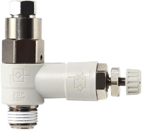 Check Valve Speed Control Valve Quick Connector SMC Speed Control Valve ASP330F/430F/530F/630F - 01/02/03-06S/08S/10S(ASP330F-01-06S) in Saudi Arabia