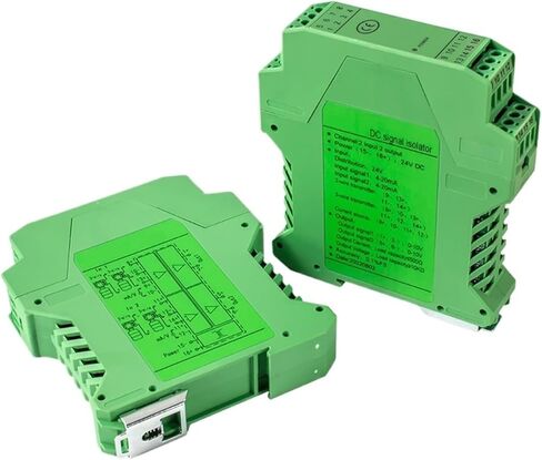 Signal Isolator Power Current Transmitter 4-20mA to 0-10v Distribution Signal Splitter 420ma Analog Isolation(2 in 2 Out,Output 1-5V_Input 0-10V_AC220V) in Saudi Arabia