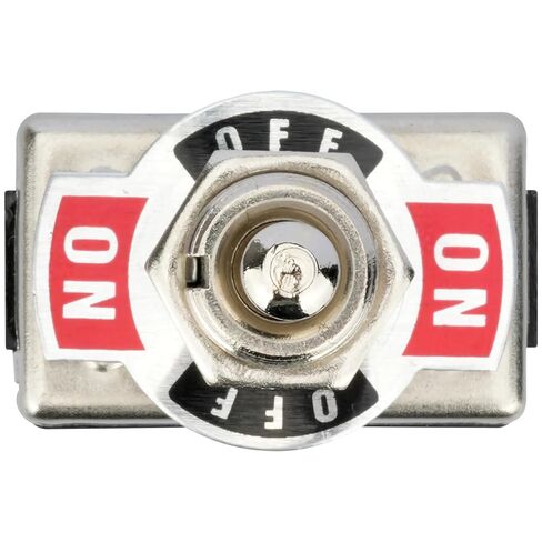 2Pcs DPDT Toggle Switch 12V 6 Pin 3 Position ON Off ON Toggle Switch 15A 250V AC with Waterproof Cap and 6.3mm Terminal Wires in Saudi Arabia