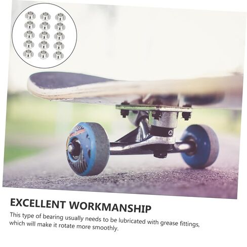 15Pcs Professional Roller Skate Bearings Durable Metal Axles for Inline Skating Sturdy Replacement Accessories for Skateboards and Scooters High Precision Functionality in Saudi Arabia