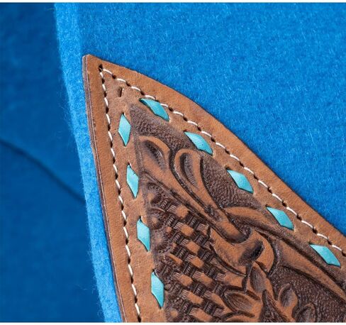Tough 1 Buckstitch Barrel Saddle Pad Turquoise in Saudi Arabia
