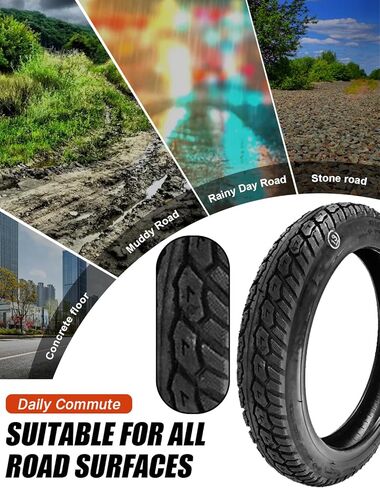 2 حزمة دراجة كهربائية 14 بوصة إطار 14x2.125 (57-254) إطار دراجة مقاوم للانفجار بدون أنبوب مقاوم للثقب إطار دراجة إلكترونية مناسب للدراجات الإلكترونية للرجال والأطفال، 44-55 رطل لكل بوصة مربعة in Kuwait
