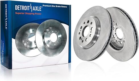 Detroit Axle - 2pc دوارات الفرامل الخلفية لعام 2015-2020 شيفروليه كولورادو جي إم سي كانيون ، 2016 2017 2018 2019 بديل فرامل القرص: 12.76 "بوصة الدوار in Kuwait