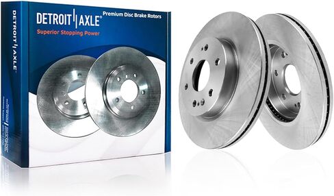 Detroit Axle - 2pc دوارات الفرامل الخلفية لعام 2015-2020 شيفروليه كولورادو جي إم سي كانيون ، 2016 2017 2018 2019 بديل فرامل القرص: 12.76 "بوصة الدوار in Kuwait