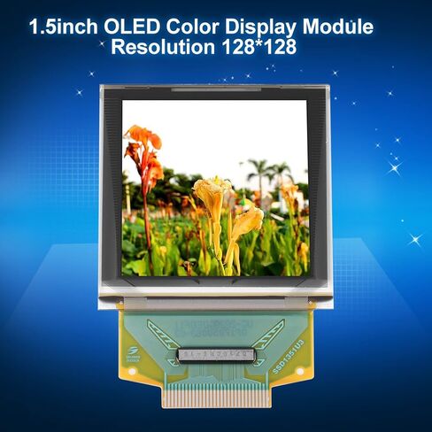 OLED Display, 1.5inch OLED Color Display Graphic Module for MP3, Function Cellphone, Smart Health Device(128x128 SSD1351 Serial Peripheral Interface) in Saudi Arabia