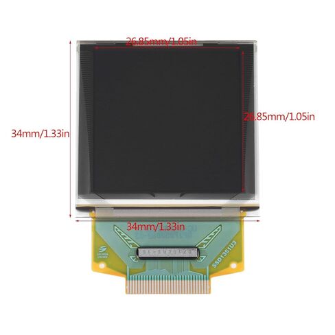 OLED Display, 1.5inch OLED Color Display Graphic Module for MP3, Function Cellphone, Smart Health Device(128x128 SSD1351 Serial Peripheral Interface) in Saudi Arabia