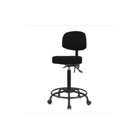 Thomas VHBST-RT-T0-RG-c8540 High Bench Height Stool with Back and Round Tube Base, No Tilt, Glide, Vinyl in Saudi Arabia