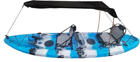 Kayak Sun Shade Canopy, Waterproof UV Protection Boat Sun Shelter Oxford Fabric for Kayakers Fishermen Boaters on Lakes Rivers and Coastal Waters in Kuwait