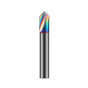 90° HRC55 Chamfer End Mill Carbide Chamfering Milling Cutter V Router Bit(5x5Dx50Lx90deg) in Saudi Arabia