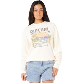 Rip Curl Women's Sunset Relaxed Pullover Crew Fleece Sweatshirt in Kuwait