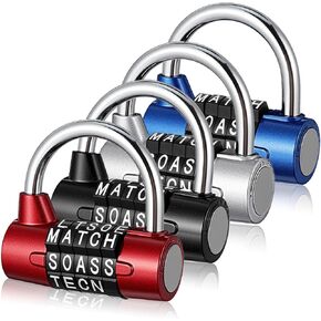 4 قطع 5 أحرف قفل مجمع الثقيلة الصالة الرياضية خزانة بدون مفتاح إعادة تعيين قفل معدني للمنزل في الهواء الطلق أقفال الأبواب صندوق الأدوات غلق بمشبك خزانة أسود فضي أحمر أزرق in Kuwait