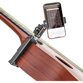 حامل هاتف جيتار - ذراع معدني قابل للتعديل، حامل هاتف جيتار للجيتار والقيثارة والباس والجيتار الكهربائي، يناسب iPhone 17 Pro Max 16 15 Plus، لتسجيل الفيديو والتعليم عبر الإنترنت in Kuwait