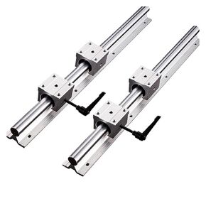 2 قطعة SBR12 SBR16 SBR20 خطي دليل السكك الحديدية 300 400 500 600 700 800 1000 مللي متر دعم كامل السكك الحديدية + 4 قطعة SBR16/12/20UU كتلة تحمل خطية (SBR20,300 مللي متر) in Kuwait