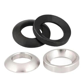 M6 M8 M10 M12 M16 M20 M24 غسالة مخروطية صلبة غاطسة من الفولاذ المقاوم للصدأ حشية كروية مقعرة محدبة مخروطية (فولاذ كربوني أسود، مخروطي M16 5 قطع) in Kuwait