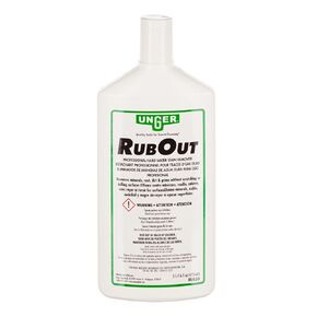 Unger Commercial RubOut Hard Water Stain Remover - 16 oz Professional Window and Glass Cleaner Solution - Removes Mineral Buildup, Rust, and Soap Scum for Clear Surfaces - RUB50 in Saudi Arabia