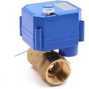 1PCS DN8-DN25 Ball Valve Brass 2-Way 2/3-wire Actuator with Manual Switch AC220V DC24V DC12V ADC9-24V(1/2",ADC9-24V_CR01) in Kuwait